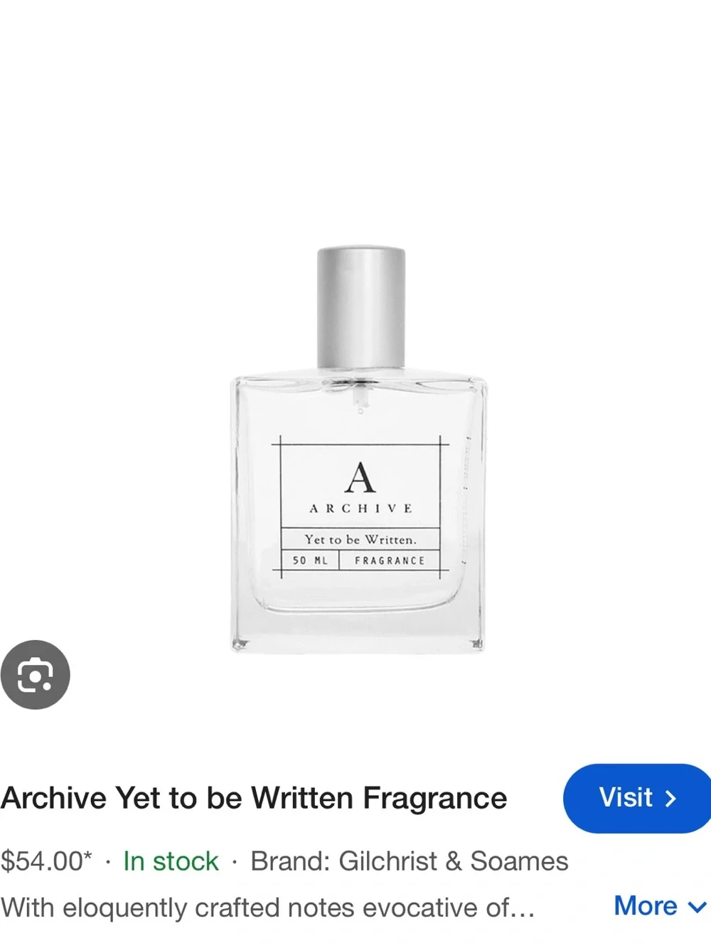 Archive Yet to be Written Fragrance
